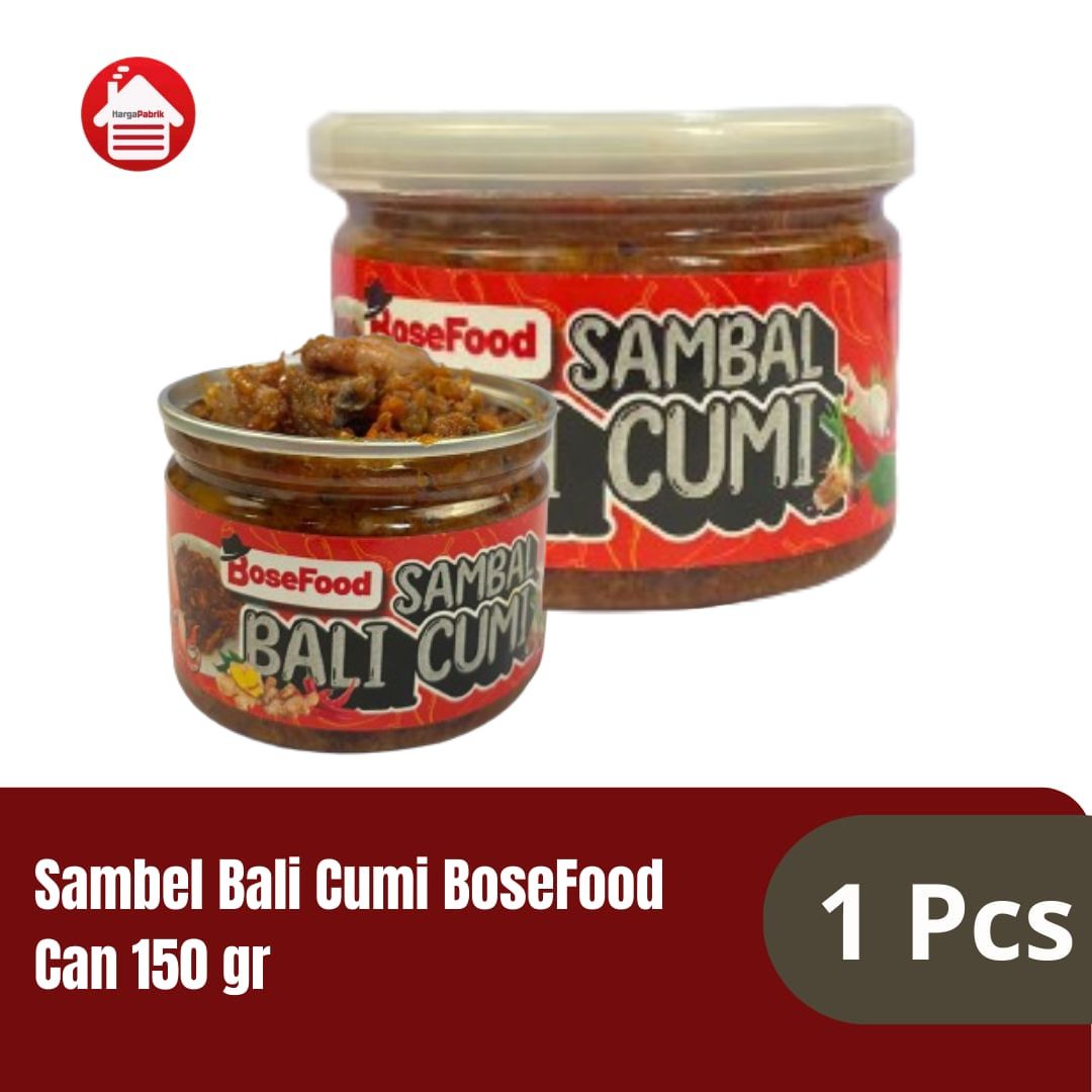 Sambal Bali Cumi BoseFood   Can 150 gr